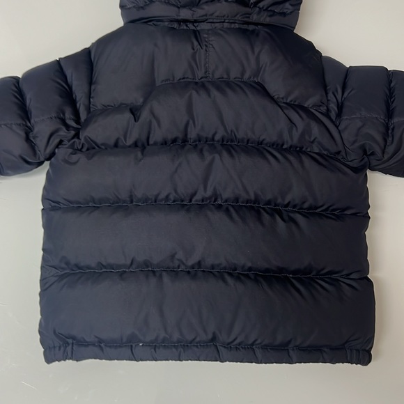 POLO RALPH LAUREN 2T BOYS DOWN FILLED NAVY BLUE HOODED JACKET RED HORSE USED - Picture 11 of 15